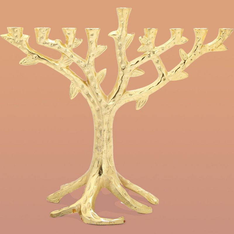 Classic Touch Gold Branch Menorah, 3 of 4