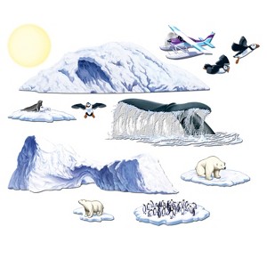 Beistle Arctic Cruise Props, 8"-4' 11", (12/Pkg) Multicolored - 1 of 1