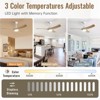 High CFM Ceiling Fans with Lights and Remote Reversible Quiet DC Motor 6 Speeds Dimmable 52'' Modern Ceiling Fan for Bedroom Kitchen Outdoor Patios - 4 of 4