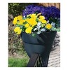 Bloomers Railing Polyethylene Outdoor Planter Pot Charcoal Gray 9.5"x23.75 - 4 of 4