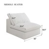 NicBex Couches for Living Room Feather-filled Seat Sofa Couches Comfy Upholstered 1pc Modular Design Sofa - 2 of 4