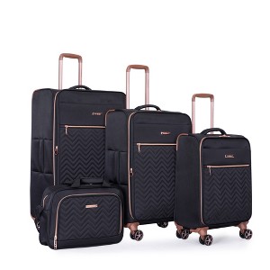 Lyngins 16/20/24/28 Inch 4 PCs Carry on Luggage Sets,Lightweight Suitcases Sets with Spinner Wheels and TSA Lock for Family Trips - 1 of 4