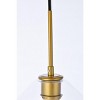 Elegant Lighting Gene 1 light brass and Clear glass plug-in pendant - 4 of 4