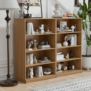 Wooakway 49"H Modern Wooden Decorative Storage Cabinet Versatile for Entryway Living Room Hallway in Black - 1 of 4