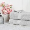 Luxury Cotton Heavyweight Ultra-Plush Bath Sheet Set of 2 by Blue Nile Mills - 2 of 4