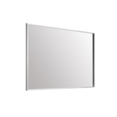 Silver Aluminum Frame Rectangular Mirror with MDF Backing