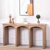 60" Modern Console Table with Decorative Arched Legs, Narrow Sofa Table and Entryway Table for Hallway, Living Room, or Foyer-Panipeachy - 2 of 4
