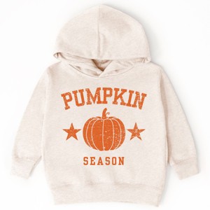 Pumpkin Season Star Distressed - Toddler Hoodie - 1 of 3