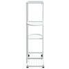 vidaXL White Iron 4-Floor Flower Stand with Wheels, Durable Plant Rack with Strong Frame and Versatile Storage Shelf, 17.3"x9.1"x31.5" - 4 of 4