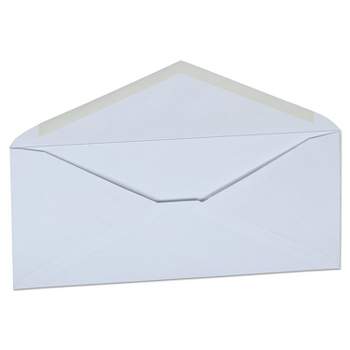 Office Impressions White Envelope #10 Commercial Flap Gummed Closure 4.13 x 9.5 White 500/Box 82292