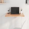 vidaXL Table Top, Light Brown 23.6"x23.6"x(0.8"-1.6") Treated Solid Wood Oak - 2 of 4