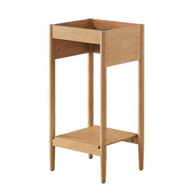 Natural Wood Grain 18" Freestanding Bathroom Vanity Cabinet