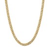 Black Bow Jewelry Men's 8mm 14k Yellow Gold Solid Beveled Curb Chain Necklace - 3 of 4