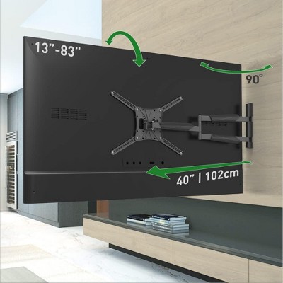 Barkan 13" - 83" Extra Long TV Wall Mount, Full Motion - Extension, Swivel & Tilt