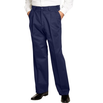 KingSize Men's Big & Tall Relaxed Fit Wrinkle-Free Expandable Waist Pleated Pants
