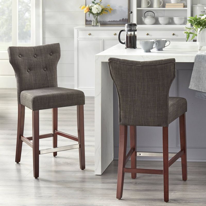 24" Set of 2 Langdon Counter Height Barstools - Buylateral, 2 of 6