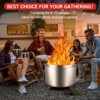 COZONY 27" Smokeless Fire Pit, Stainless Steel Wood Burning Fire Pit with Stand & Ash Pan, Portable - 3 of 4