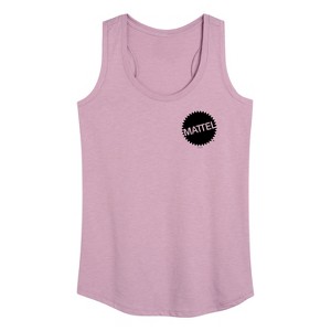 Women's - Mattel - Mattel Original Logo Pocket Size Graphic Racerback Tank - 1 of 4