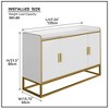 Sideboard Buffet Cabinet, 47" Kitchen Pantry Cabinet, Accent Storage Cabinet, Entryway Coffee Bar Cabinet for Living Room Kitchen Hallway - 3 of 4