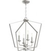 Quorum Lighting 4 - Light Chandelier in  Satin Nickel - 4 of 4