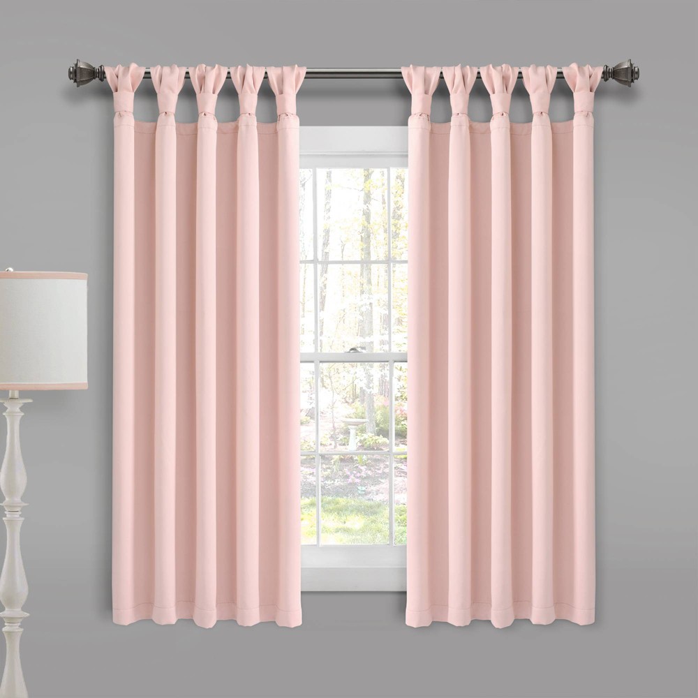 Photos - Curtains & Drapes Set of 2  Insulated Knotted Tab Top Blackout Window Curtain Panel(84"x52")