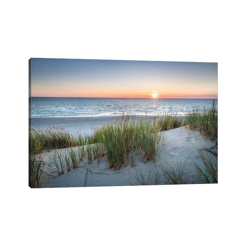 Sunset on The Dune Beach by Jan Becke Unframed Wall Canvas - iCanvas, 1 of 4