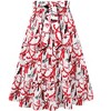 Collections Etc Tie Waist Tiered Abstract Paisley Pattern Skirt - 2 of 4