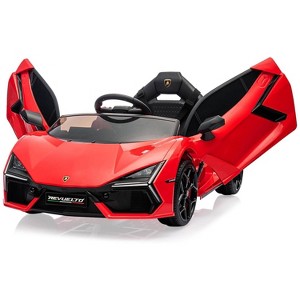 12V Kids Lamborghini Revuelto Ride-On Car, Electric Sports Car Toy with Remote, Bluetooth, Music & LED Lights - 1 of 4