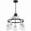 Craftmade Lighting Thatcher 5 - Light Chandelier in  Flat Black/Brushed Polished Nickel - 2 of 2