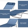 PAGED Folding Camping Chairs Pool Sun Tanning Chairs  with 6-Position Reclining Back for Camping, Garden, Pool, Patio - 2 of 4