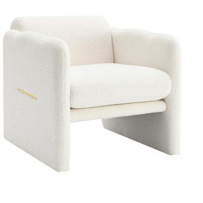 Christopher Knight Home Micah Modern Boucle Accent Chair with Waved Arms