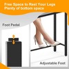 Rectangle Outdoor Bar Table - Waterproof Top, Black Metal Frame & Cushions - for Patio, Balcony, Backyard - 3 of 4