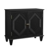 Maliang 33.6" Retro Wooden Accent Display Cabinet with Storage, for Living Room/Entryway/Dining Room/Kitchen - 2 of 4