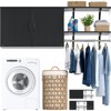 Besiost Laundry Room Organizer Cabinet with Hanging Rods, Adjustable Shelves, Clothes Rack with Doors - 2 of 4