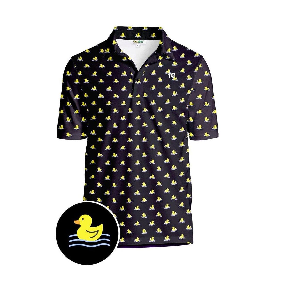 Tipsy Elves Golf Shirts for Men - Performance Athletic Fit Men's Golf Polo Shirts w/ Moisture Wicking Stretch Fabric