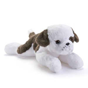 FAO Schwarz 18" Lying Sweet Beabull with Bow Toy Plush - 1 of 4