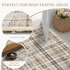 Washable Area Rug Non-Shedding & Easy Care Mat for Kitchen Dining Room Living Room Bedroom Home Decor, Modern Farmhouse Foldable Thin Non Slip Carpet - 3 of 4