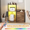 2 Drawer File Cabinet, Filing Cabinet Fits Letter/a4 Size, Large Printer Stand with Storage - 4 of 4