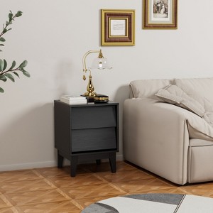 NicBex Nightstands Set of 2 Mid Century Modern Bedside Table with 2 Drawers End Table for Living Room, Bedroom, Study - 1 of 4