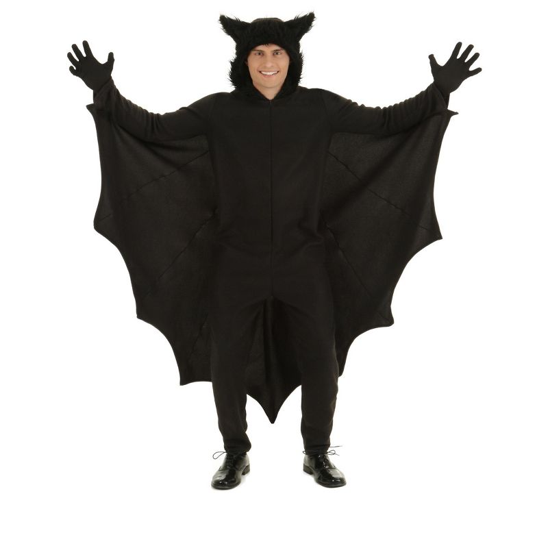 HalloweenCostumes.com Adult Fleece Bat Costume, 1 of 5