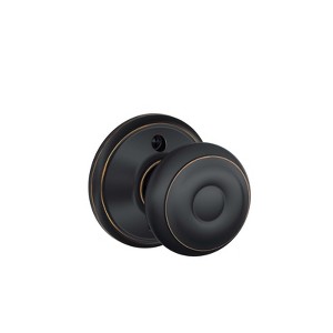 Schlage Georgian Aged Bronze Dummy Knob Right or Left Handed - 1 of 1