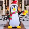Paaaawaters 5 FT Christmas Inflatable Penguin Decoration, Blow Up Yard Decoration Holiday Life-Size with Built-in LEDs - 4 of 4