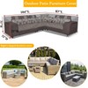 Akefit V-Shaped Patio Sectional Sofa Cover Waterproof Windproof Outdoor Furniture Protector Gray with Vents - 2 of 4