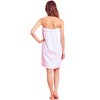 TowelSoft Women's Premium Terry Cotton Spa Wrap-White, One Size - 4 of 4