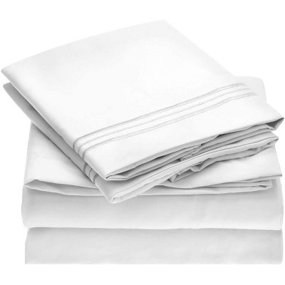 Home Mart Goods White Luxury Extra Soft Deep Pocket Fresh Breathable Sheet Set