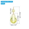 Unique Bargains Crystal Pendants Teardrop Beads for DIY Lamp Arts Crafts Decoration 10 Pcs - 2 of 4