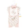Hudson Baby Infant Girl Cotton Layette Set, Pink Taupe Darling - 2 of 4