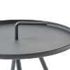 Maggift Patio End Table, Waterproof Portable Patio Small Side Table for Garden, Balcony, Courtyard, Poolside, Patio, Gray, 20"*20"*21.75" - 3 of 4