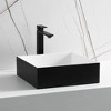 ALFI Black Matte 14 Inches Square Solid Surface Resin Sink - 2 of 4