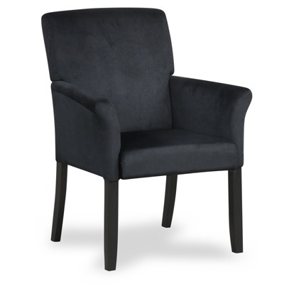 Costway Executive Guest Chair Accent Chair Arm Chair w/Rubber Wood Legs